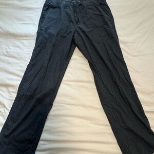 Men’s Abercrombie and Fitch Loose Fit Linen Pull-On Pants